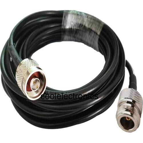 LMR195 N Female Jack to N Plug Male Connector RF Coaxial Extension Jumper Cable 50ohm 50cm 1m 2m 3m 5m 10m 15m 20/25/30M