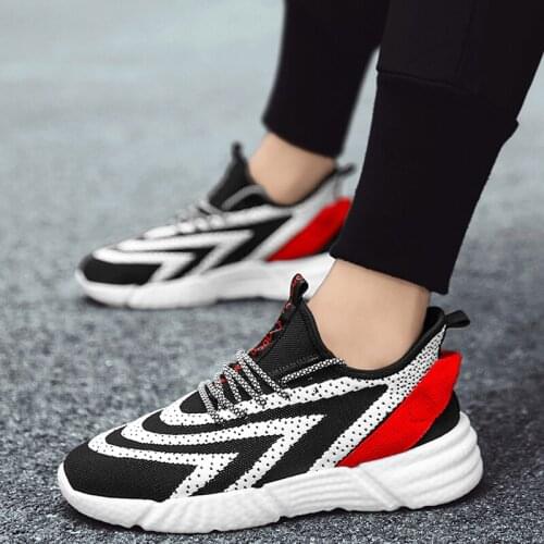 Summer Men Soft Breathable Monolayer Mesh Shoes Durable Non-Slip Soles Knit Outdoor Sports Running Shoes Athletic Sneakers Men