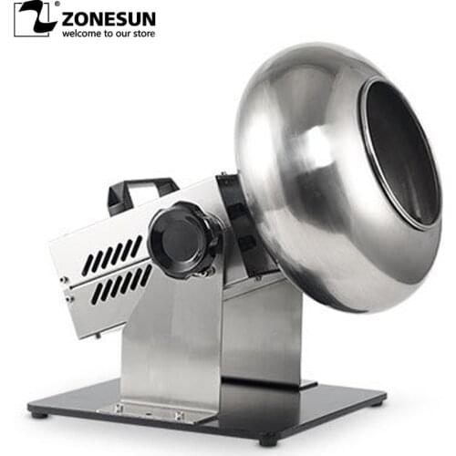 ZONUSUN Peanut Sugar Film Coating Machine Mini Polishing Machine Small Sugar Coating Polishing Machine Stainless Steel