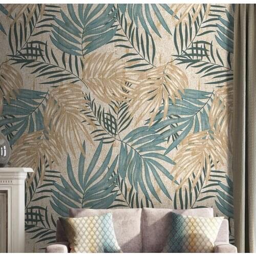 CJSIR Custom Mural Plant Leaf Pastoral Wallpaper Bedroom Living Room Decoration TV Background Mural Wall Painting Home Decor