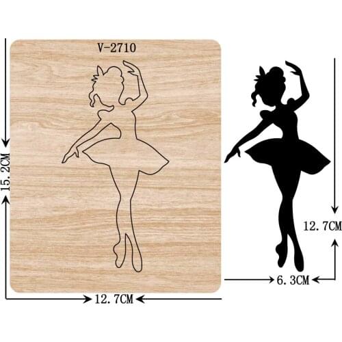 New girl wooden dies cutting dies for scrapbooking Multiple sizes V-2710