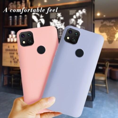 For Xiaomi Redmi 9C NFC Solid Luxury Hard PC Phone Case Silicon For Redmi 9 C 9C NFC Back Cover Translucent Camera ProtectCover