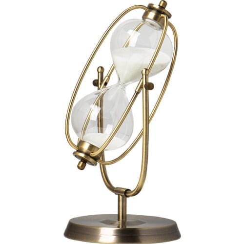 Sandy Clock Metal Hourglass Ornaments 3/15/30/60 minutes Childrens Brushing Timer Living Hoom Decoration