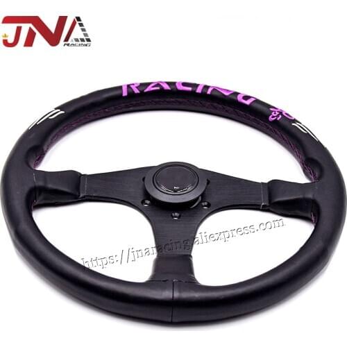 Classical Microfiber Leather Steering Wheel with Button for racing game wheel