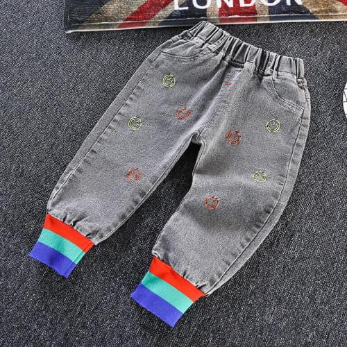 Boys pants new Korean version of the child foreign style spring and autumn baby trousers spring childrens jeans spring tide