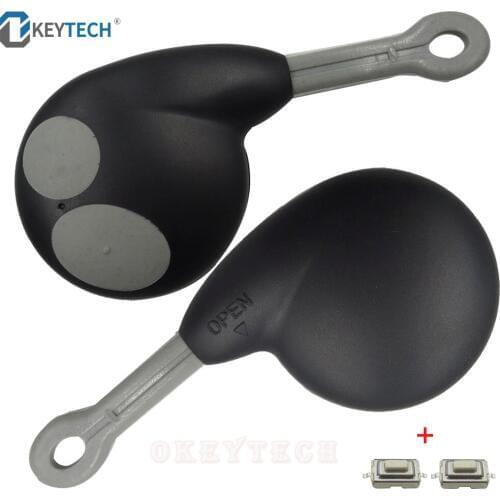 OkeyTech Replacement Smart Car Key Shell for Honda Cobra Alarm 777 Case for Toyota 2 Buttons Holder Case with Gift