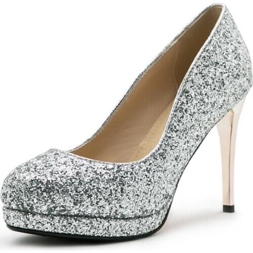 Age season in 2019, the new super high with fine with waterproof bride shoes 33-42