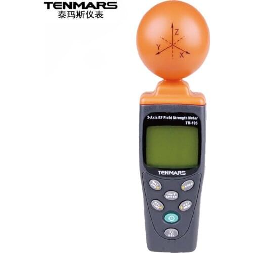 TM-195 3-axis RF field strength meter high frequency electromagnetic radiation detector