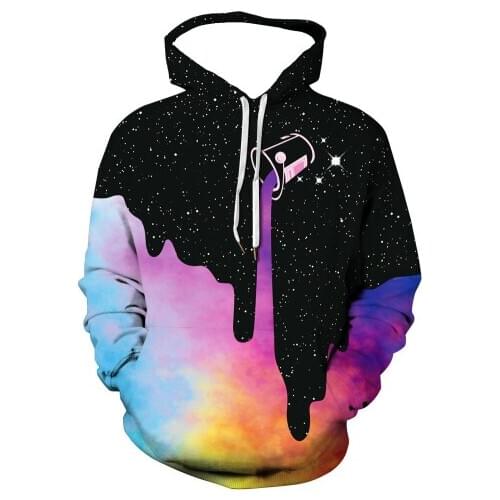 New Fashion Hombre sudaderas con capucha Digital Printed Milk Cup Can Be Used With 3D Hoodie Men and women Oversized Sweatshirt