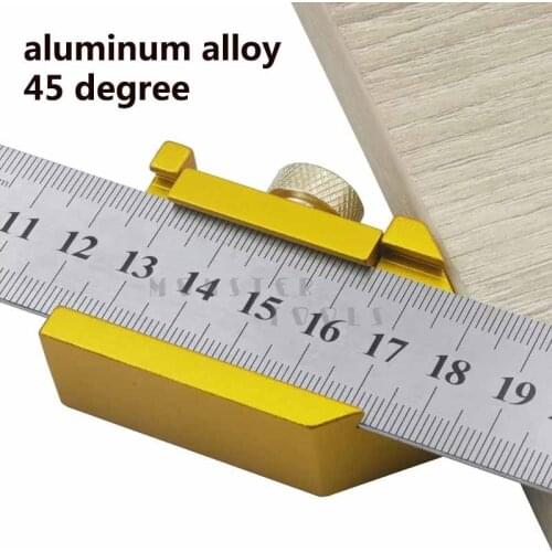 Angle Scribe Ruler Positioning Block Woodworking Line Locator Steel Ruler Fixed Ruler Carpenter Scriber Gaug Woodworking Tools