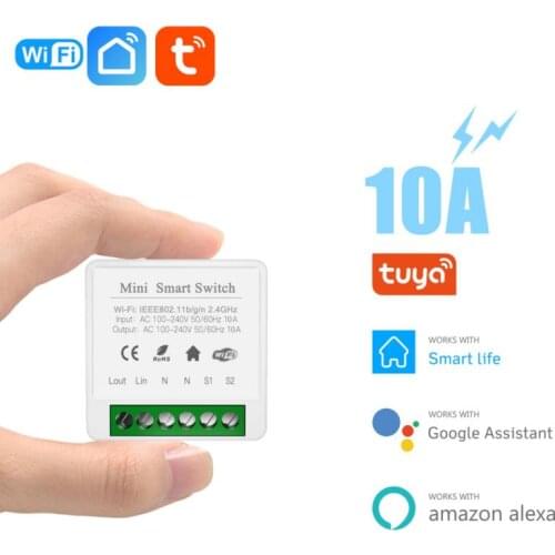 MINI Wifi Smart Switch Timer Wireless Switches Smart Home Automation Compatible With Tuya Smart Alexa Google Home Improvement