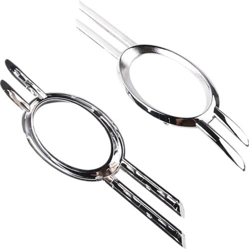 1Pair Front Bumper Fog Lamp Fog Light Chrome Grill Trim for Mercedes Benz 2007-2009 W211 E320 E350 E550