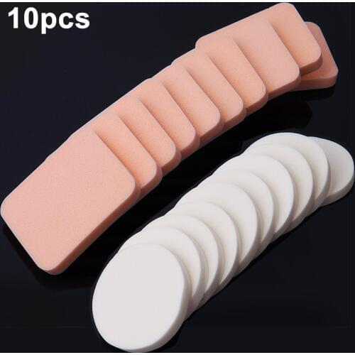 10pcs Makeup Sponge Cosmetic Puff Soft Face Make Up Foundation Contour Concealer Facial Sponges Powder Puff Round Beauty Tools