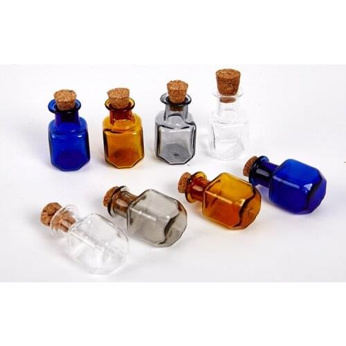 10Pcs Mini Glass Bottles Small Vials Cork Glass Jar Multi Usage Cork Glass New DIY Jewelry Findings Handmade