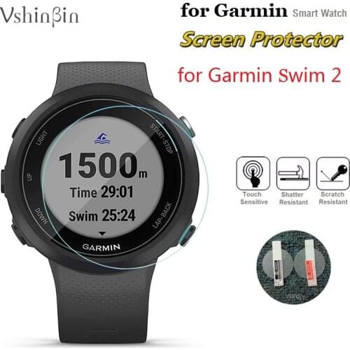 10PCS Tempered Glass for Garmin Swim 2 Screen Protector Round Sport Smartwatch D35mm Protective Film