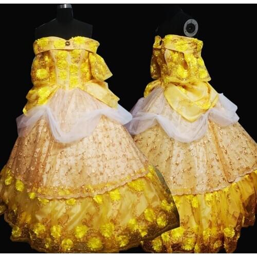 2020 New yellow victorian Halloween Cosplay dress Colonial Georgian Renaissance Gothic Historical dress D-632