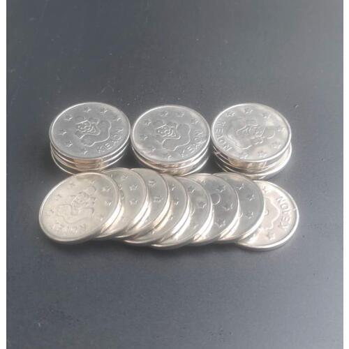 500pcs 24*1.85mm Stainless Steel Arcade Game Coin Clown Tokens Instead of currency for coin acceptor