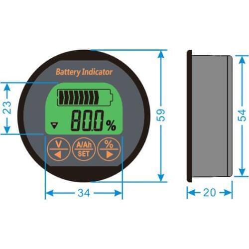 80V 50A/100A/350A Battery Capacity Tester Battery Monitor Meter For 12V/24/36/48/60/72V Li-ion Lipo LiFePO4 Lead-acid