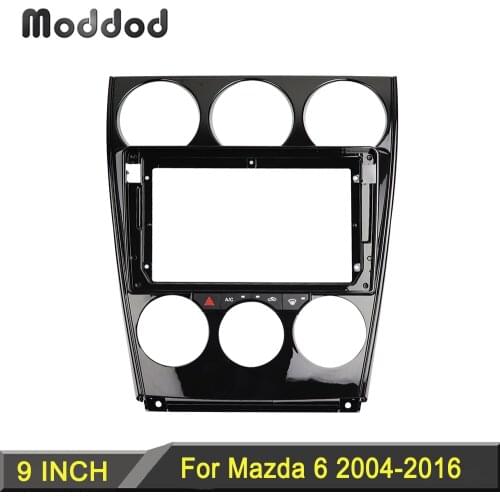 9 Inch Radio Fascia for Mazda 6 2004-2016 Stereo Panel Dashboard Refitting Trim Kit Frame Bezel