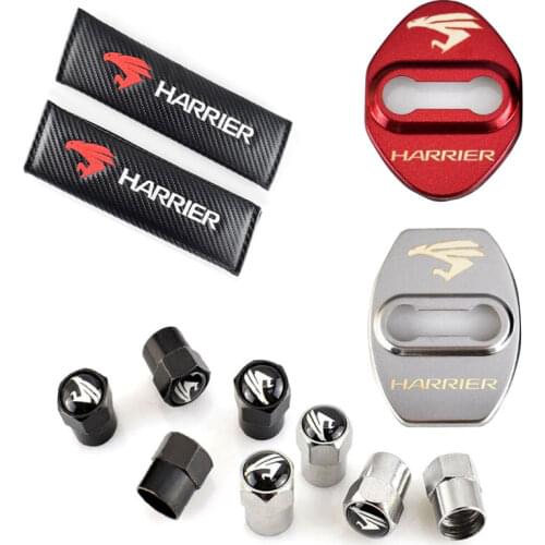 Car decoration accessories auto styling door lock cover seat belt case sticker for Toyota Harrier rx350 XU60 Venza 2020 2021