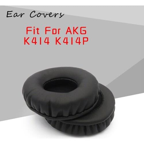 Ear Pads For AKG K414 K414P Earpads Headphone Replacement Headset Ear Pad PU Leather Sponge Foam