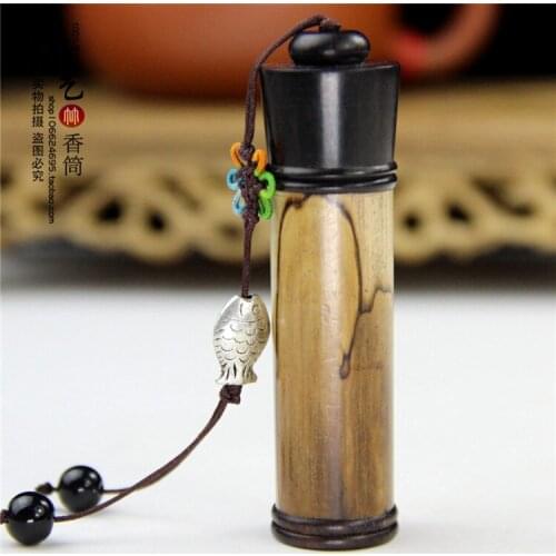Bamboo butterfly large sweet bursa snuff bottle inside diameter 1.5 centimeters of tobacco tube small sweet incense