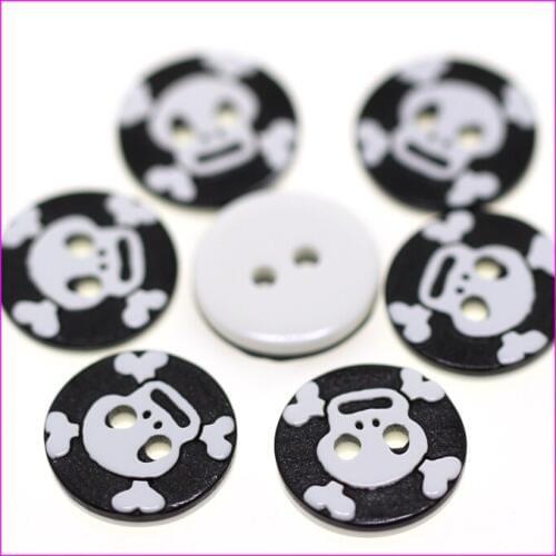 Free shipping 100PCS 2-Holes round Button resin plastic cloth buttons sewing accessory