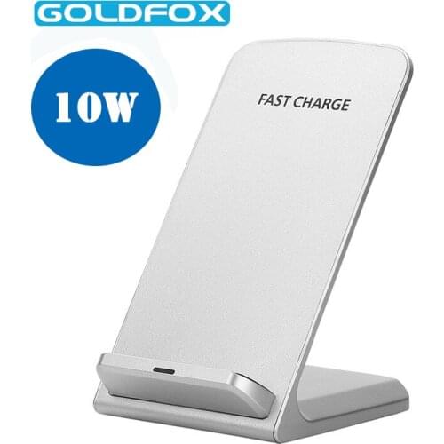Qi Wireless Charger For iPhone X XS 8 XR Samsung 10W Fast Wireless Charging Station Phone Charger Holder Mobile Phone Accessorie