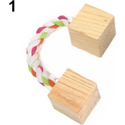 Wood Mini Exercise Chew Teeth Care Molar Toy for Rabbit Chinchilla Hamster Pet
