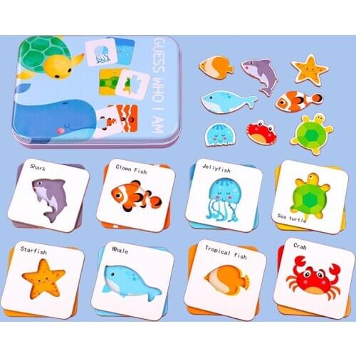 Wooden sensory learning toy for Children Baby Early Learning Puzzle traffic/dinosaur/Fruit vegetables Matching Interactive toys