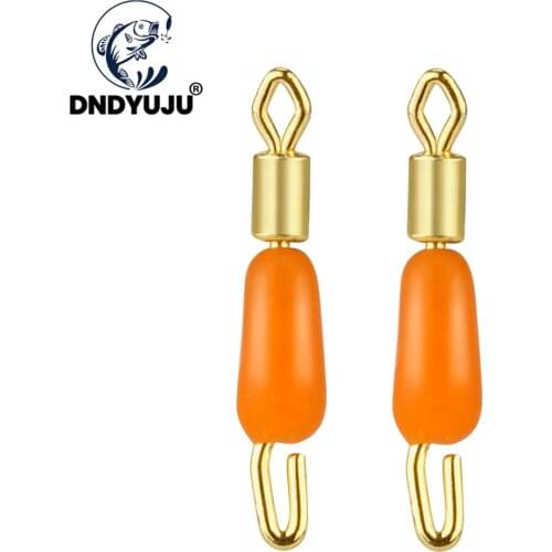 DNDYUJU 50pcs High Quality Fast Connector Swivel Solid Rings Rolling Fishing Hook Line Lure Quick Link Carp Fishing Accessories
