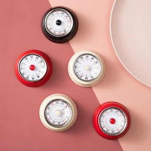 Mechanical Timer Bakery Cooking Shower Study Minutnik Set Time Reminder Countdown Alarm Clock with Magnet Fix Kitchen Supplies