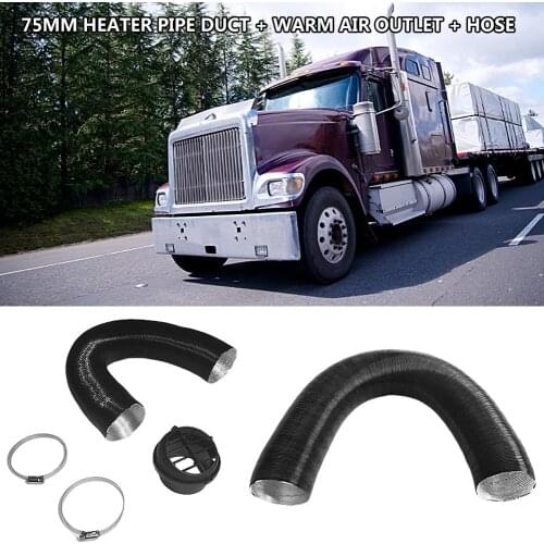 75MM Heating Pipe Air Vent Heater Pipe Duct Parking Heater Accessories Warm Air Outlet Hose For Eberspacher Diesel Webasto