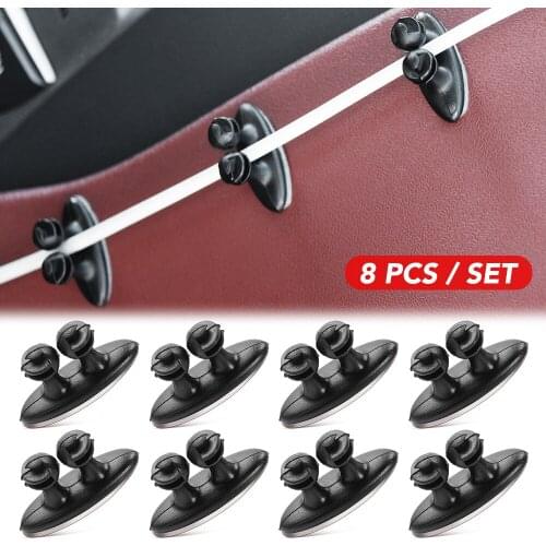 8pcs Car Wire Clip Stickers for Suzuki SWIFT SX4 jimny Alto Liane Grand Vitara s-cross Splash Kizashi