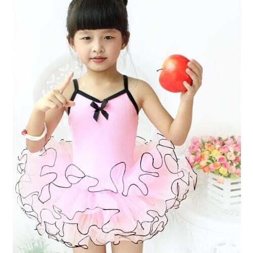 Wholesale High Quantity Childrens Dress Girls Tutu Ballet Leotard Princess Children Clothes Cotton Tutu Pink