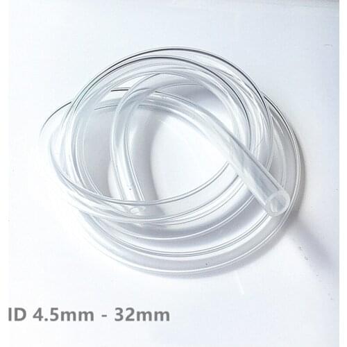 Silicone Hose Silica Gel Tube Pipe Temperature Resistance SGS Food Grade OD 25 - 34mm x ID 15mm - 28mm Transparent