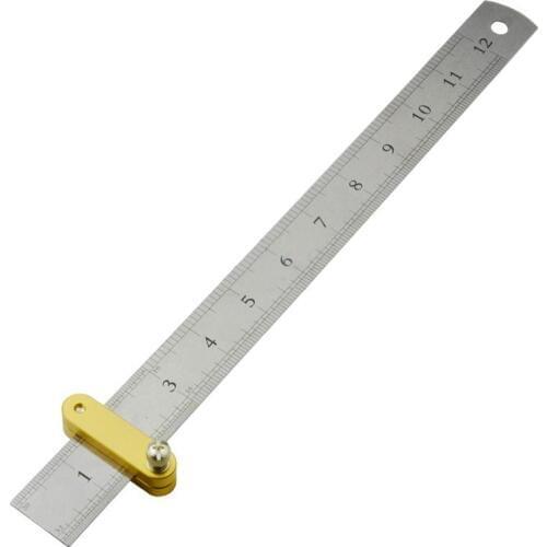 Steel Ruler Locator Mark Scraper Woodwork Designing Machine Scribe Woodworking Tool