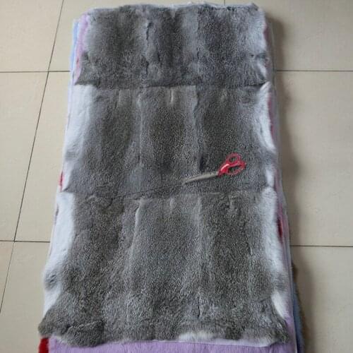 Natural Rabbit Fur Plate Natural Material DIY 55*115cm A quality Genuine Rabbit Pelt Real Rabbit Fur Material Factory wholesale