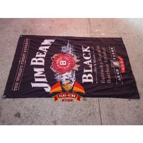 JIM-beam wine flag,liquor banner,free shipping ,90X150CM size,100% polyster,vintage wine flag