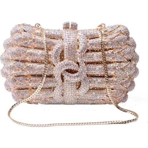 XIYUAN Crystal diamond Clutches new Design Small Evening bags Purses Wedding Clutch purse Evening Handbags Clutches shoulder bag