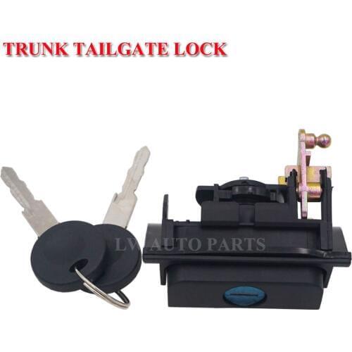Rear Tailgate Trunk Lock with 2 Keys For VW Golf Mk3 Polo Classic 1H6827571K 1H6827571E
