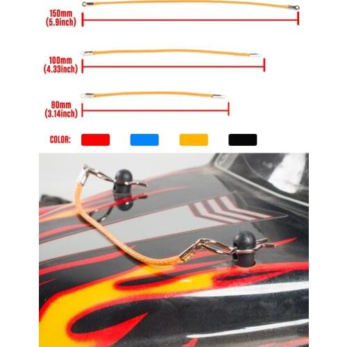 50Pcs 30Pcs RC Car Body Clips R Pins Rope for 1/10 1/8 Crawler Axial SCX10 Traxxas Tamiya RC4WD HSP HPI RC Model Car