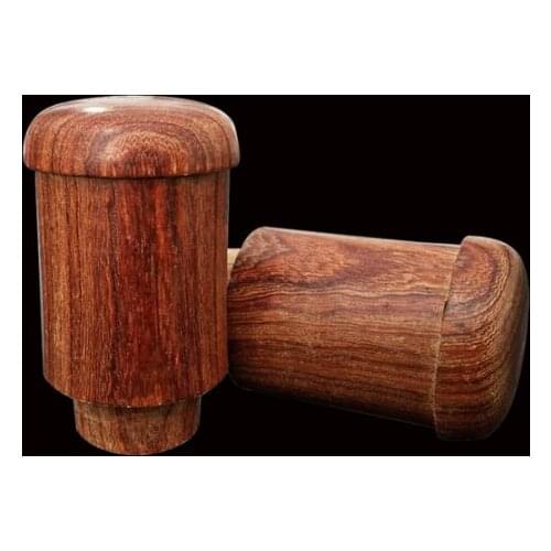 01 Traditional painting and calligraphy mounting material 2.3cm painting and calligraphy shaft head mahogany solid wood