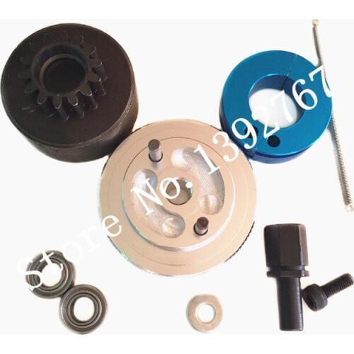 1set Flywheel Clutchbell 14T Tooth Clutch Bell & Ball Bearings 10*5*4mm 102273 for 1/10 Scale Models RC Car Nitro Engine parts