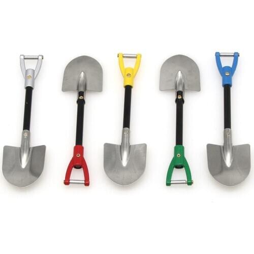 1PCS Total Length 105mm 1:10 Metal Scale Shovel For RC Climbing Truck Car Decorative Tools