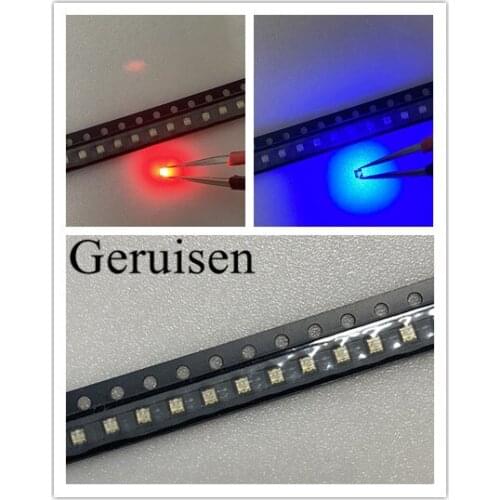 1000PCS 0603 1615 0606 Red Blue bi-color Clear Ultra Bright SMD LED 1616 0805 Bi color 620-625/460-470nm