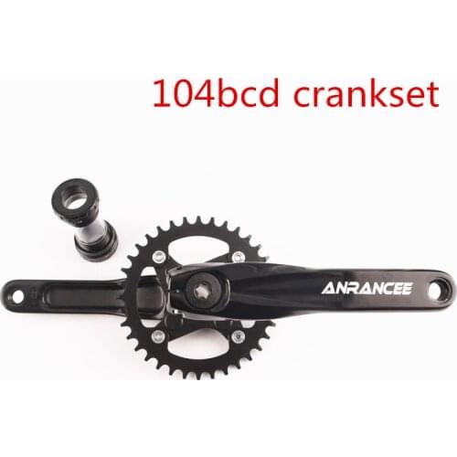 104bcd Bike Crankset Aluminum Alloy With Bottom Bicycle Crankset MTB Crank Bike Accessories 170mm 175mm