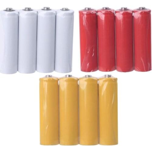 4Pcs No Power AA 14500 LR6 Dummy Fake Battery Setup Shell Placeholder Cylinder Conductor for AA Battery Eliminator and more
