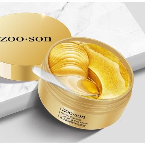 60PCS Gold Moisturizing Crystal Collagen Eye Mask Patch For Dark Circle Hydrating Crystal Collagen Anti-Wrinkle Anti Aging TSLM1