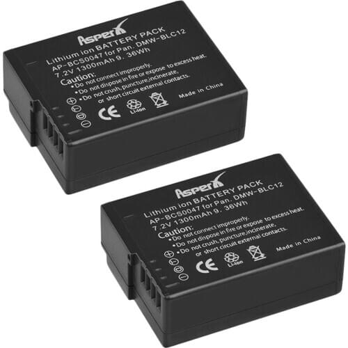 2Pcs DMW-BLC12 Battery BLC12PP BLC12E BLC12 Batteries For Panasonic Lumix DMC-FZ200 DMC FZ200 G5 G6 GH2 BTC6 DMW-BTC6 DMC-GH2